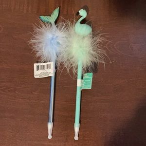 Mermaid and Flamingo Pens